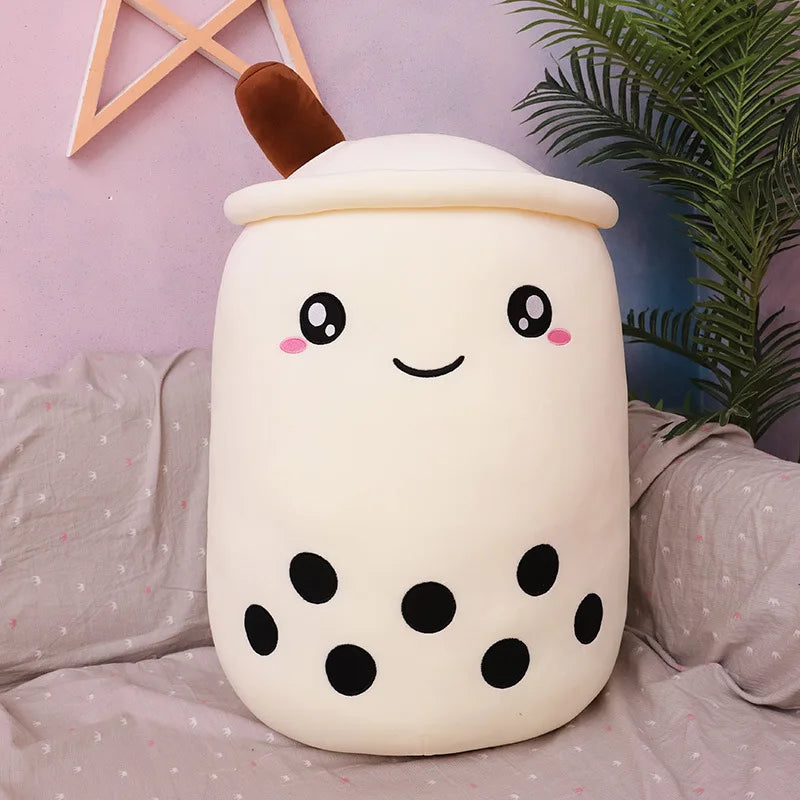 Boba Milk Tea Plush Pillow | Soft Squishy Stuffed Cushion Toy for Kids, Bedroom Decor & Gifts (24-70cm)