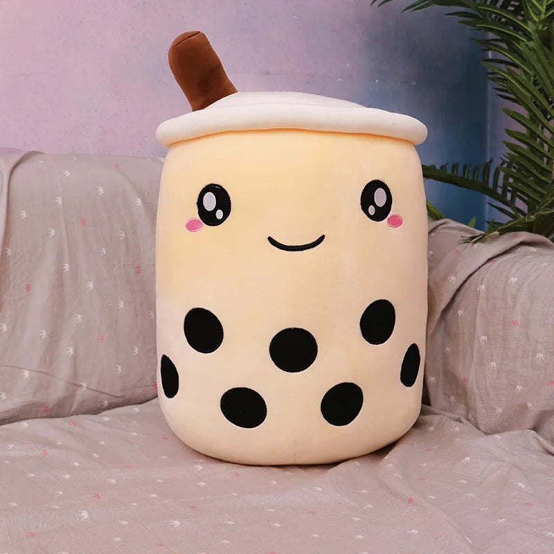 Boba Milk Tea Plush Pillow | Soft Squishy Stuffed Cushion Toy for Kids, Bedroom Decor & Gifts (24-70cm)