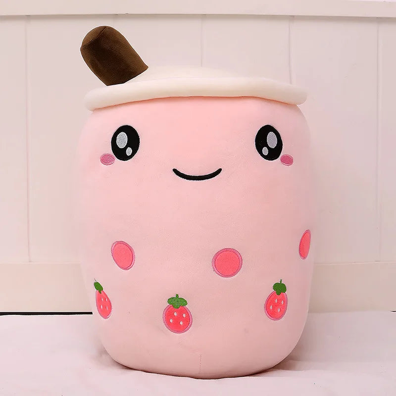 Boba Milk Tea Plush Pillow | Soft Squishy Stuffed Cushion Toy for Kids, Bedroom Decor & Gifts (24-70cm)